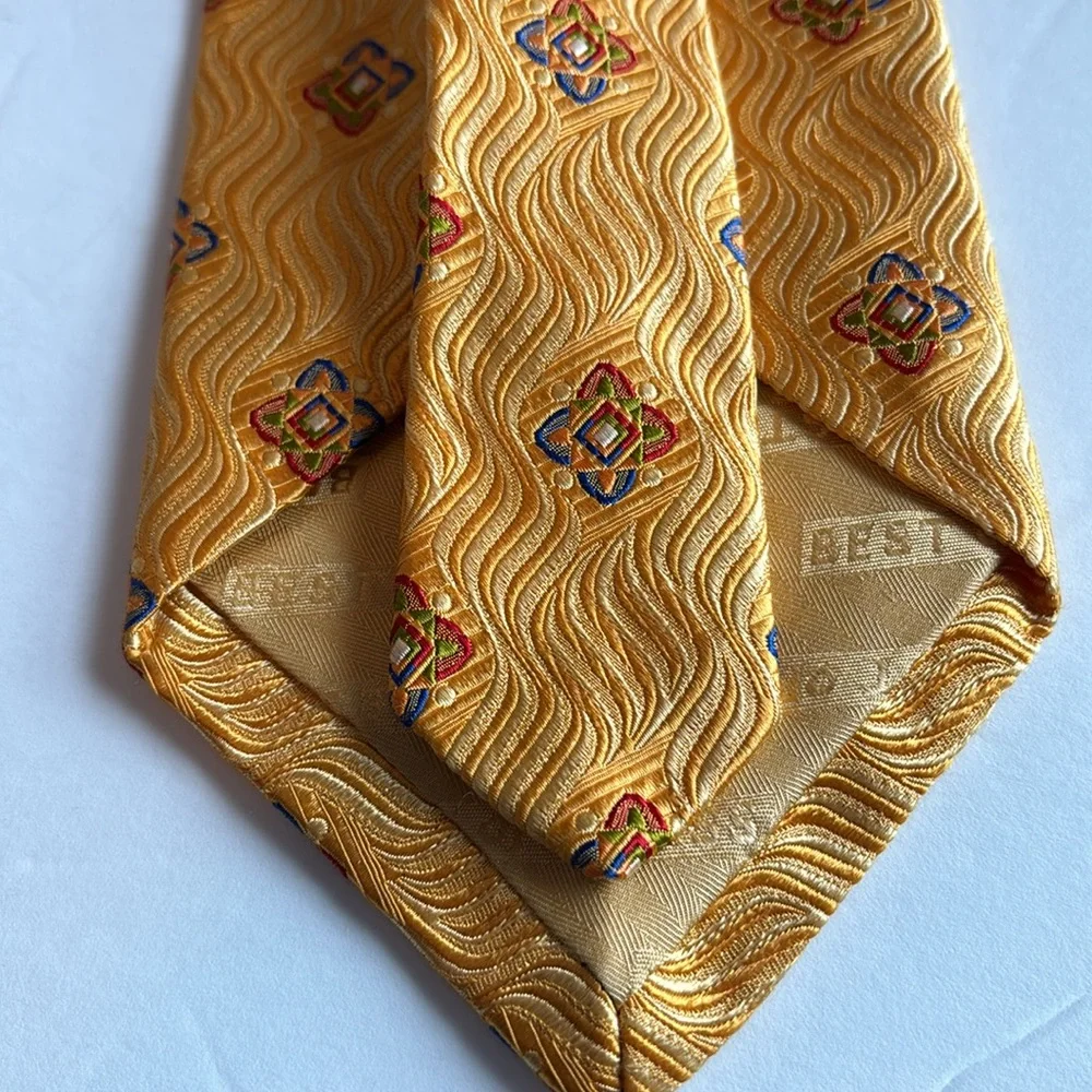 Robert Talbott Best of Class Silk Tie Golden Yellow total length 60'